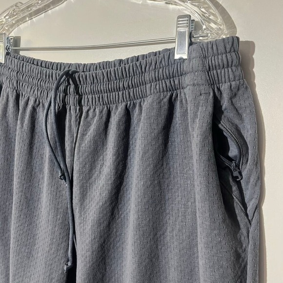 Adidas Climalite Mens 2XL Gray Mesh Jogger Sweatpants Ankle Zip Athletic Pants - Picture 3 of 8